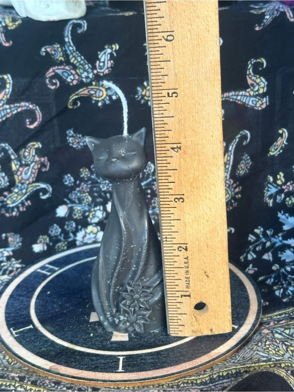Elegant Black Cat Candle